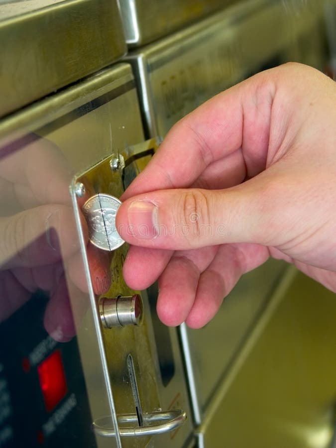 Quarti d'alimentazione della lavanderia automatica fotografie stock