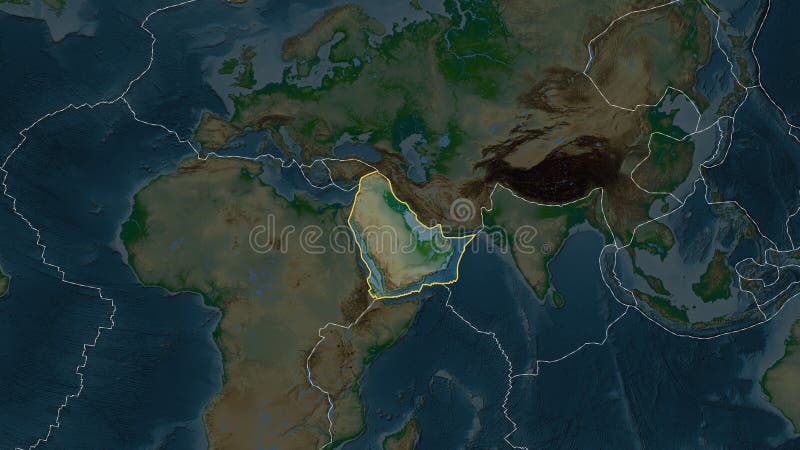 Quartieri arabi di piatti. cilindrico di serie. fisico illustrazione vettoriale
