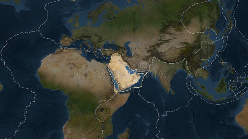 Quartieri arabi di piatti. cilindrico di serie. satellite illustrazione vettoriale