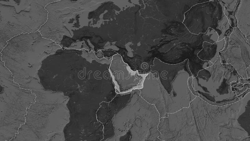 Quartieri arabi di piatti. cilindrico di serie. sentiero royalty illustrazione gratis