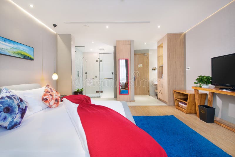 Quarto de hotel imagens de stock