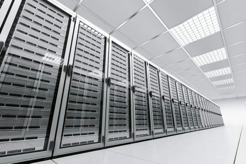 Sala de servidores ilustração do vetor