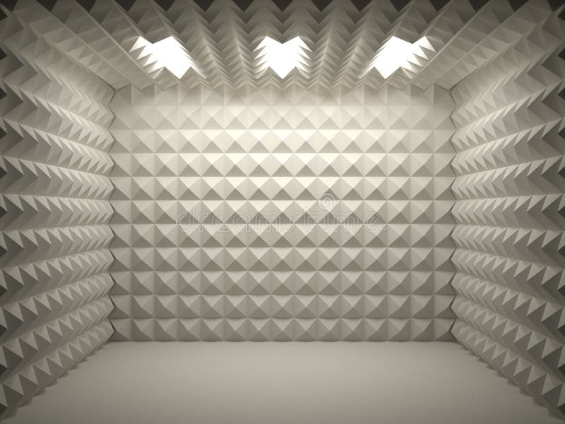 Quarto Soundproof ilustração royalty free Quarto Soundproof ilustração royalty free