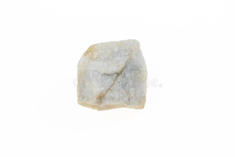 Quartz Stone on a White Isolated Background Stock Photo - Image of