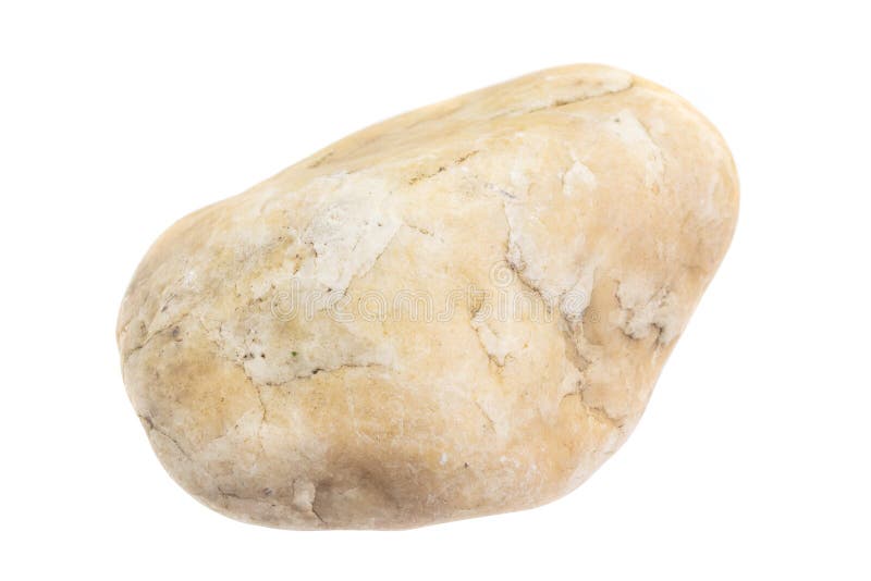 Quartz Stone on a White Isolated Background Stock Photo - Image of