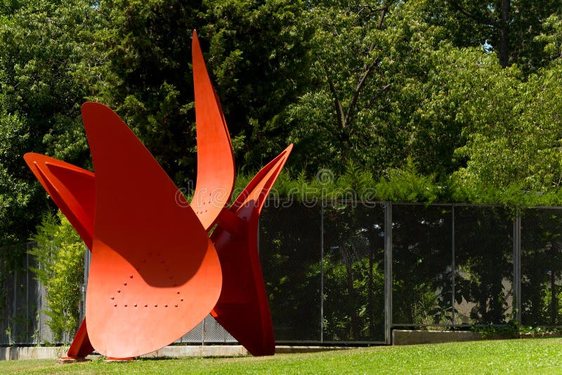 Quatre Ales - Alexander Calder - Barcelona fotografia de stock Quatre Ales - Alexander Calder - Barcelona fotografia de stock