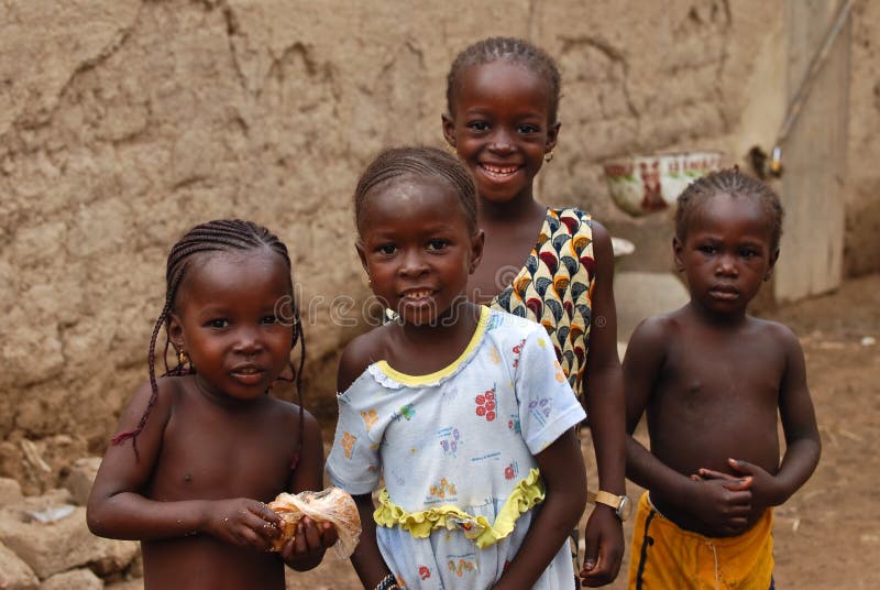 Quatre filles africaines photo libre de droits