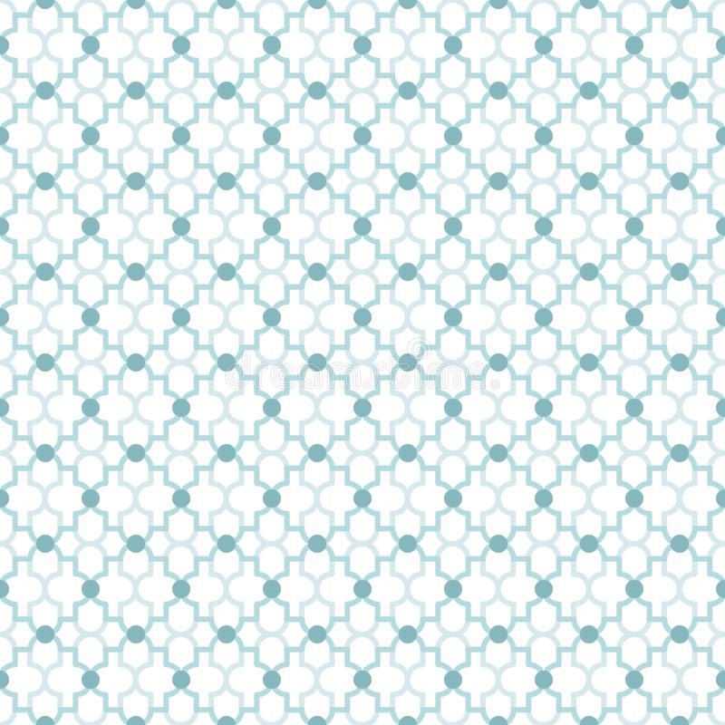 Quatrefoil Lattice Pattern stock illustration