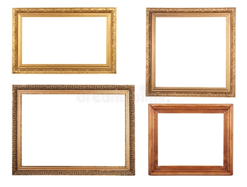 Four antique picture frames. High resolution. Four antique picture frames. High resolution.