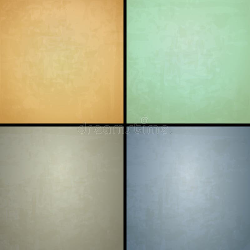 Quatro fundos vintage ilustração royalty free