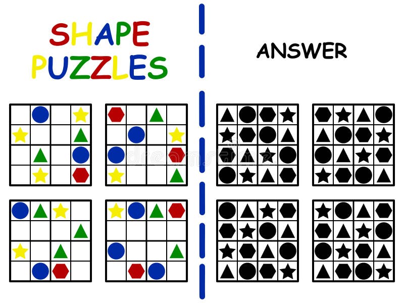 Jogo De Sudoku Com Resposta Ilustração do Vetor - Ilustração de