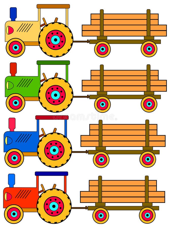 Mostra Como Aprender a Desenhar Trator De Brinquedo Passo a Passo.  Desenvolver Competências Infantis Para Desenhar E Colar. Planil Ilustração  do Vetor - Ilustração de gradualmente, jogo: 215716655