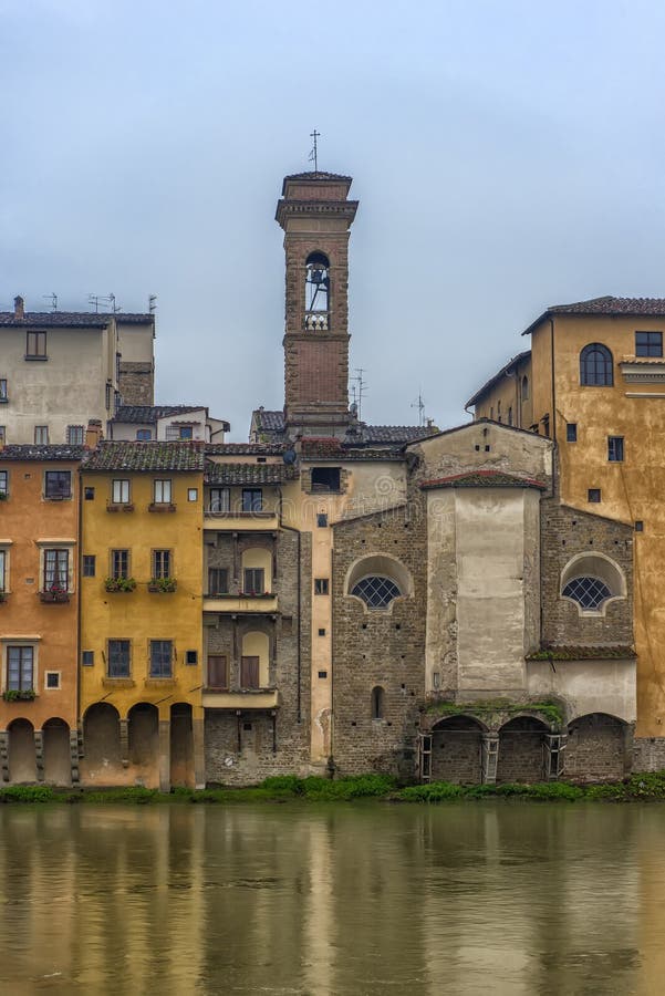 Quay of the Arno River in Florence, Italy Editorial Stock Photo Image