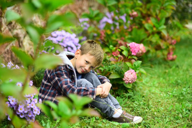 Que a esperar O menino pequeno relaxa no jardim Menino pequeno que espera algo Viva na alma mesma da expectativa de melhor foto de stock royalty free Que a esperar O menino pequeno relaxa no jardim Menino pequeno que espera algo Viva na alma mesma da expectativa de melhor foto de stock royalty free