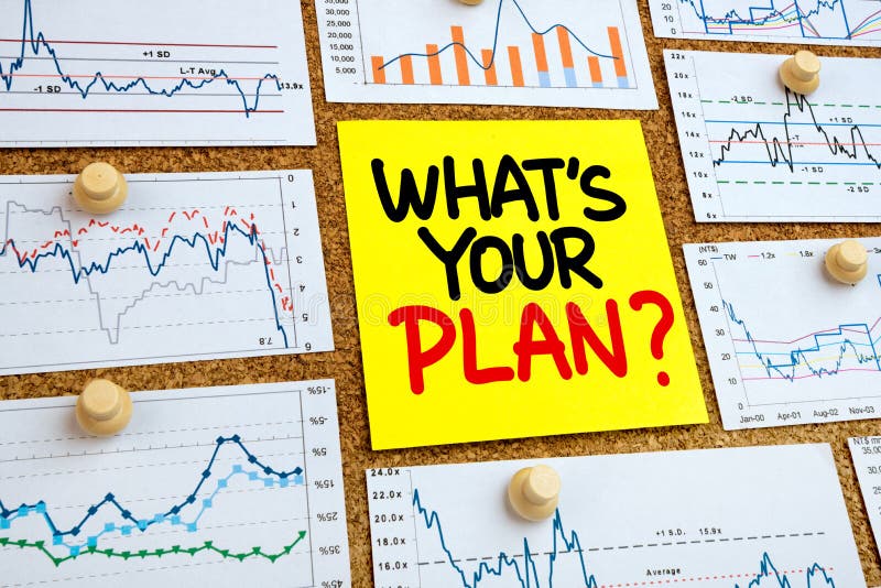 Qual é o seu plano fotos de stock royalty free