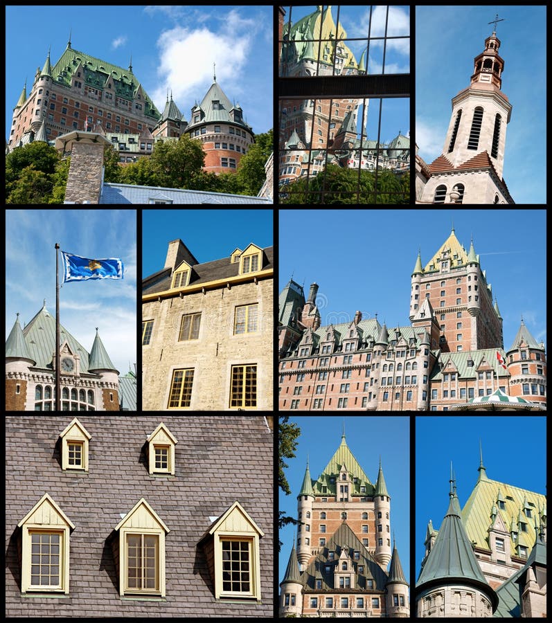 Quebec City Landmarks, Canada Stock Photo Image of landmark