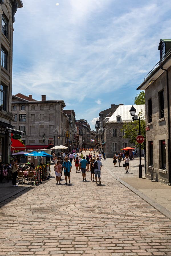 Quebec City Streets and People Editorial Image - Image of outdoors ...