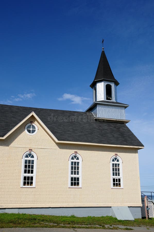 Quebec, the historical church of La Martre royalty free stock images Quebec, the historical church of La Martre royalty free stock images