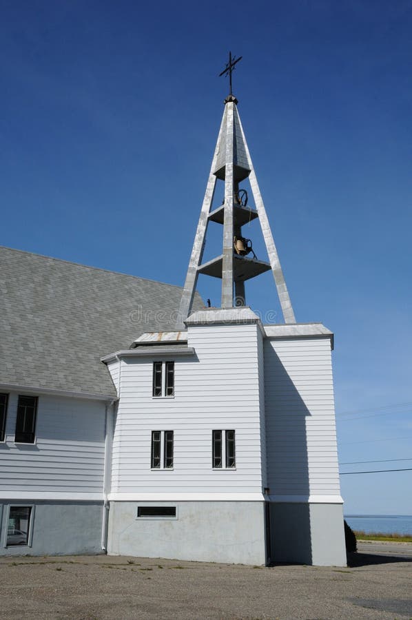 Quebec, the Historical Church of Riviere a Claude Stock Image Image