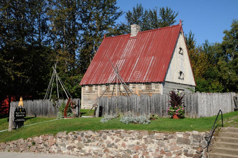 Quebec, Poste De Traite Chauvin Tadoussac Stock Image Image 27485141