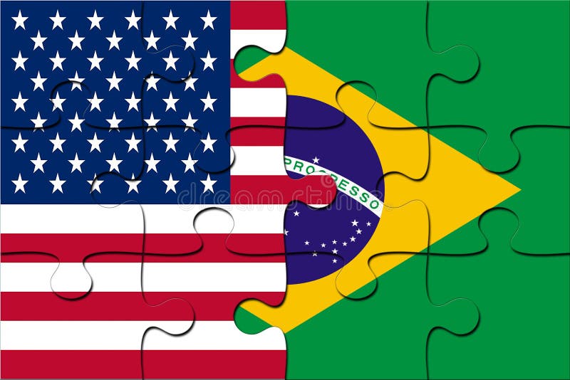 Bandeira Brasil - USA 
