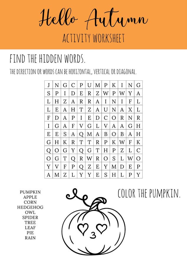 O jogo de busca de palavras colore a planilha de quebra-cabeça de busca de  palavras para aprender inglês.