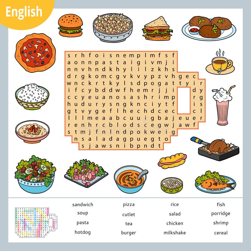 Jogo educativo para crianças tacocrossword food adivinhe a palavra planilha  de desenvolvimento de educação jogo de aprendizagem para crianças página de  atividades