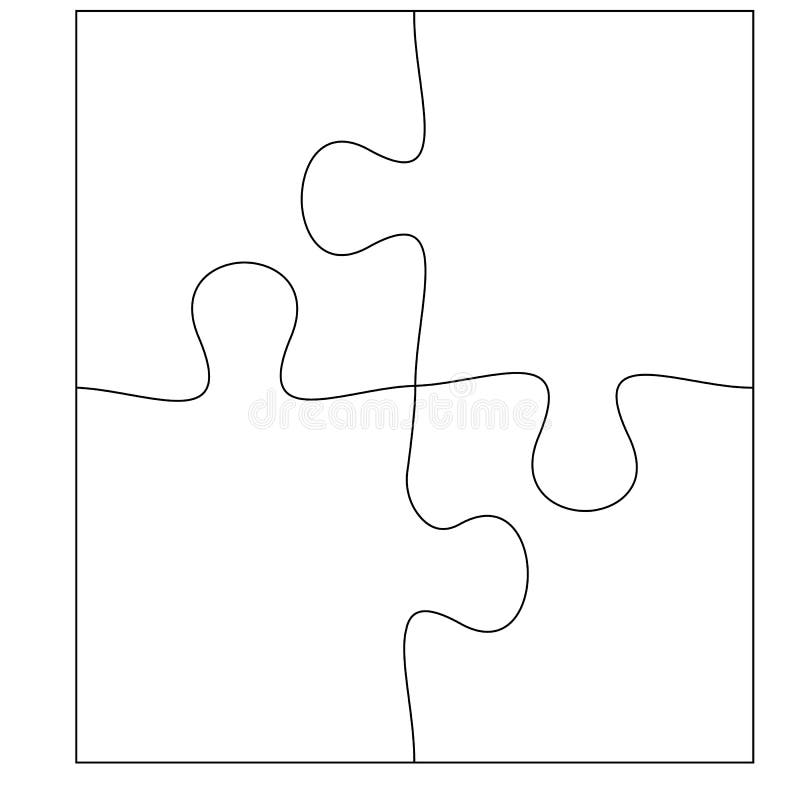 Baixar - Modelo em branco, quebra-cabeça 4 x 5, vinte peças — Ilustração de  Stock #8318814…