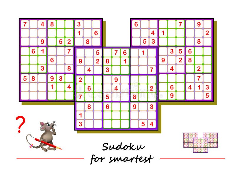 Sudoku Para Crianças. Página Do Livro De Teaser Cerebral. Jogo De Quebra- cabeças Lógico Para Crianças E Adultos. Reproduzir Online Ilustração do  Vetor - Ilustração de diferente, treinamento: 226024480