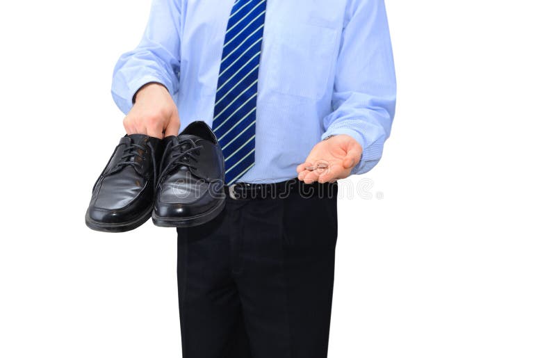 Quebrou o homem de negócios imagens de stock Quebrou o homem de negócios imagens de stock