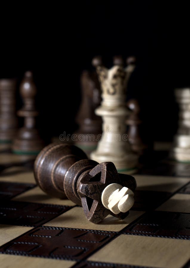Fundo do conceito de xeque-mate de jogo de xadrez