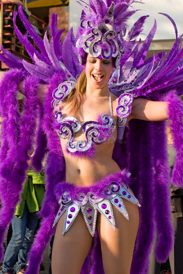 Queen of the Bateria in the Brazilian Carnival royalty free stock image Queen of the Bateria in the Brazilian Carnival royalty free stock image