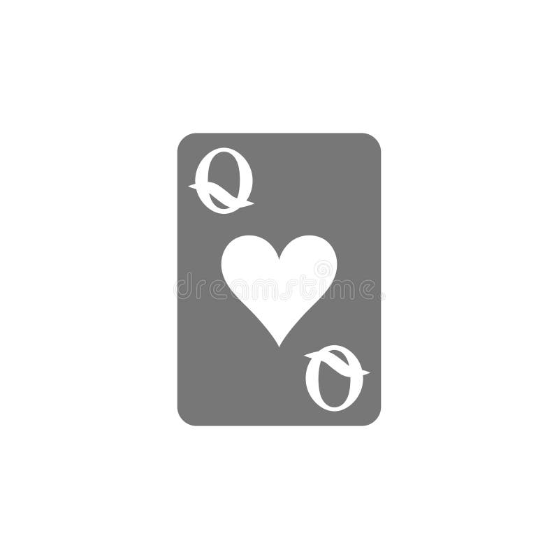 Queen of Hearts Vector Icon Stock Illustration Illustration of casino