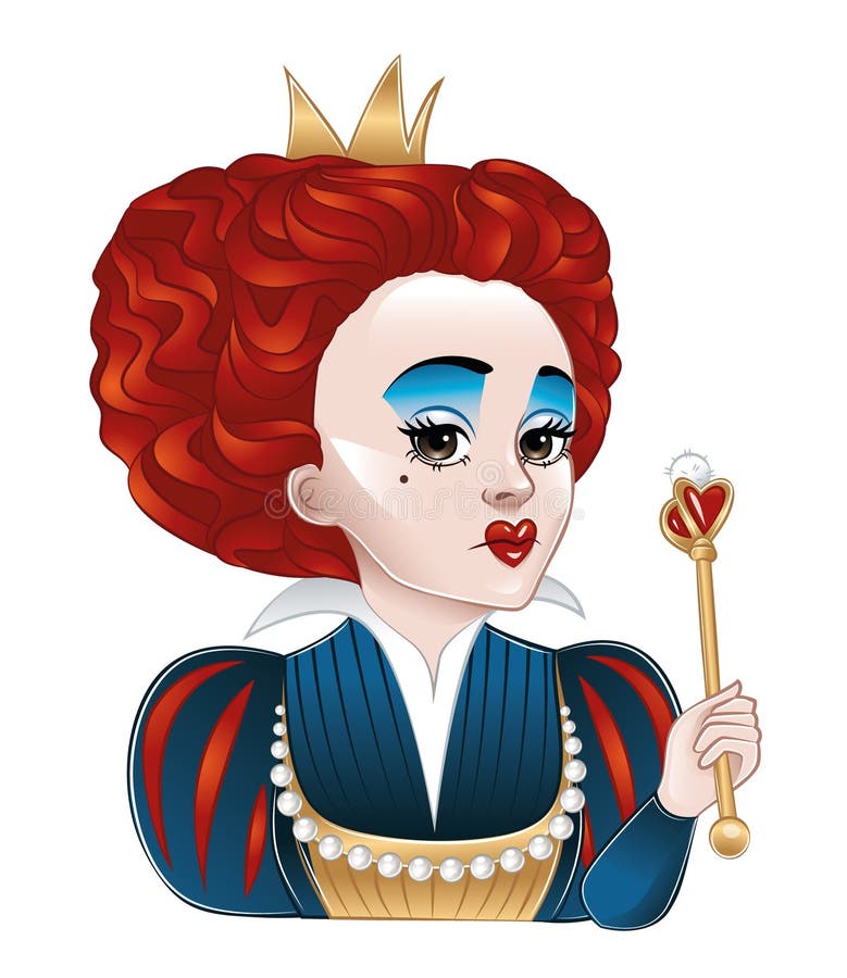 Queen Hearts Alice Wonderland Stock Illustrations – 87 Queen Hearts ...