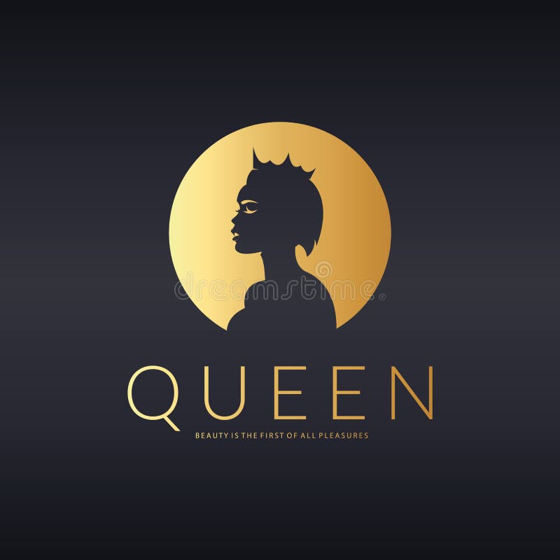 queen logo vector