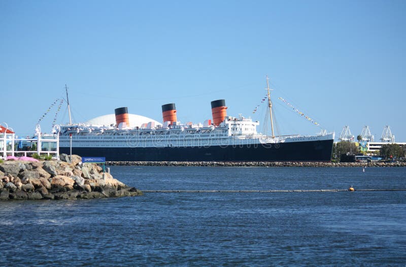 Retro Queen Mary Last Voyage Stock Image Image of retro, last 24395621