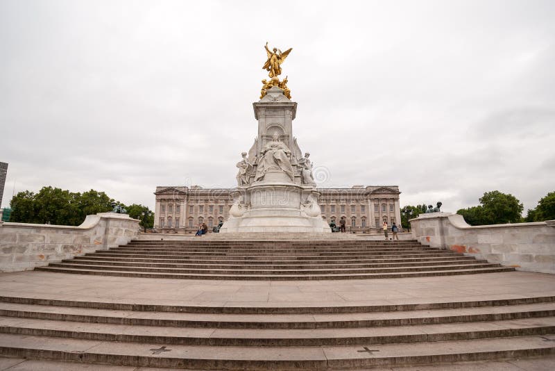 Queen Victoria Memorial in front of Buckingham Palace at London stock photography Queen Victoria Memorial in front of Buckingham Palace at London stock photography