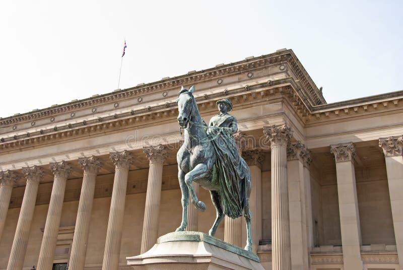 Queen Victoria Horse Statue Liverpool Stock Photos Free & Royalty