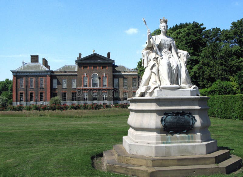 Queen Victoria Statue at Kensington Palace in London Stock Image