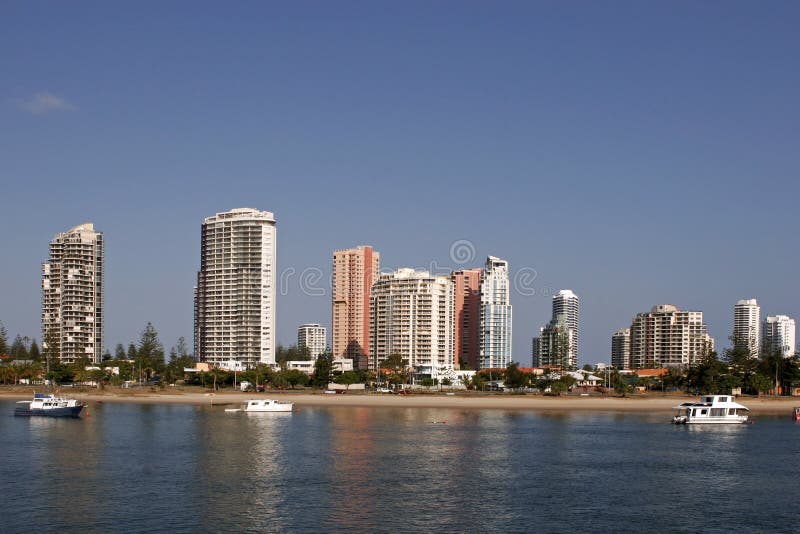 Queensland-Hotels u. Wohnungen stockbild Queensland-Hotels u. Wohnungen stockbild
