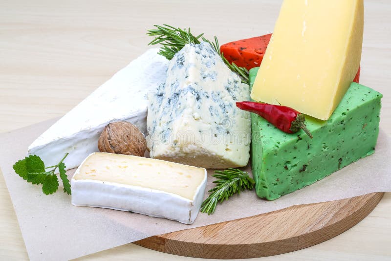 Variedade de queijos imagem de stock royalty free