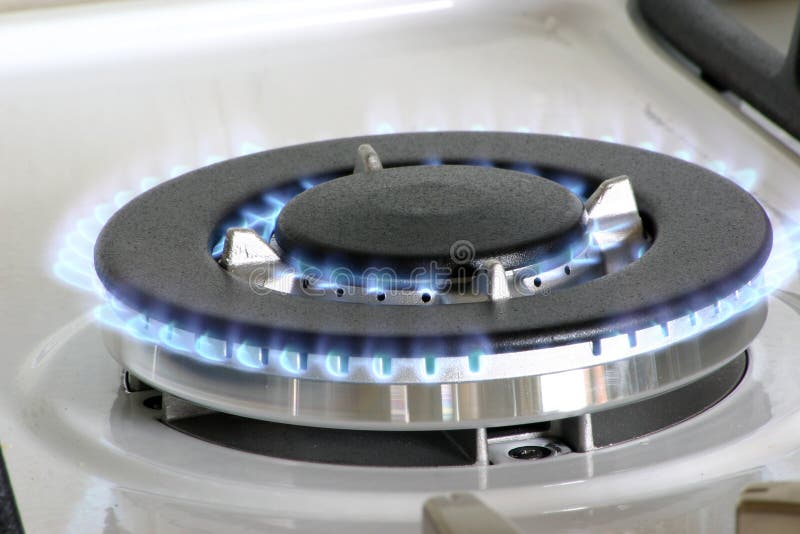 Fogão a gás fotografia de stock