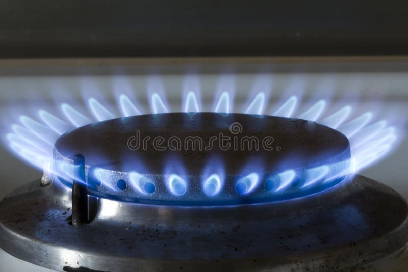 Queimador de fogão a gás foto de stock royalty free