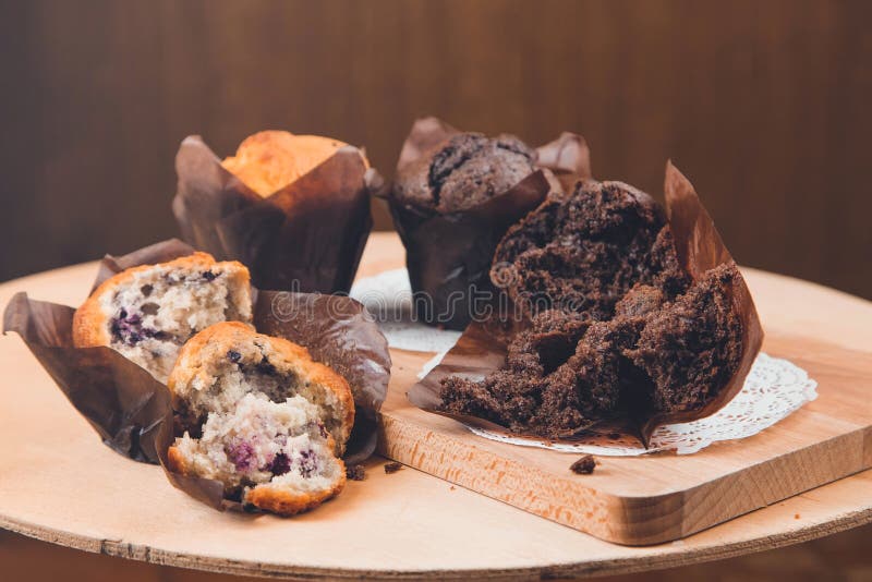 Queques deliciosos fotografia de stock royalty free