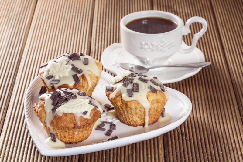 Muffins deliciosos fotos de stock royalty free