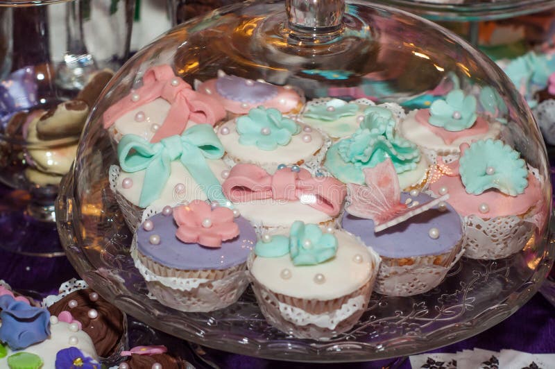 Queques deliciosos imagem de stock royalty free