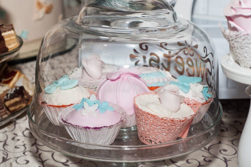 Muffins deliciosos fotografia de stock royalty free