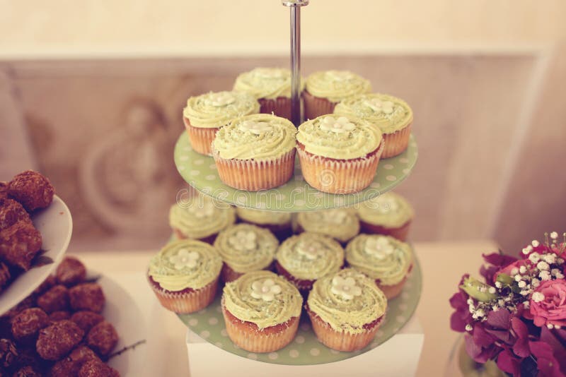 Queques do limão fotos de stock royalty free