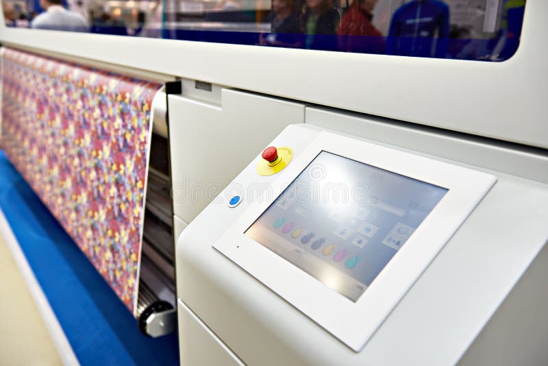 Querformatdrucker für auf Gewebe und Papier stockfotografie Querformatdrucker für auf Gewebe und Papier stockfotografie