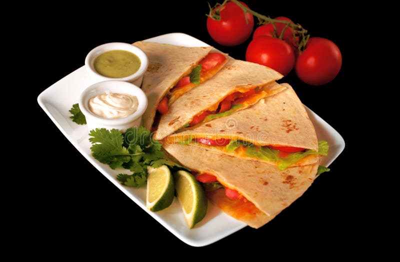 Quesadilla Mexican Food stock image. Image of cooked 21729863